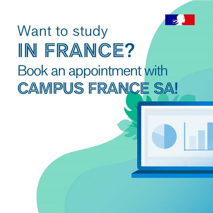 Book a free appointment with Campus France South Africa Book a free appointment with Campus France South Africa