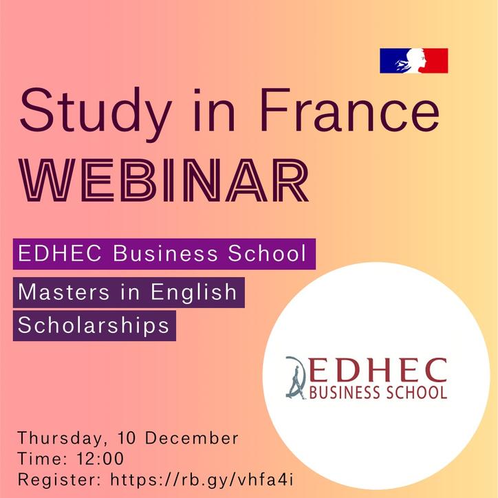 Webinar with EDHEC Business school - register!