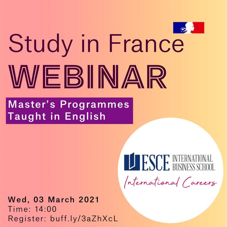 Study in France Webinar: ESCE International Business School